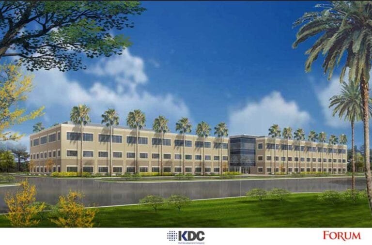 Architectural rendering of Intellicenter Riverside (Koll Development Co.)