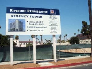 2008 – Regency Tower project site in downtown Riverside (RXSQ)