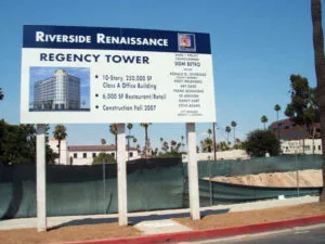 2008 – Regency Tower project site in downtown Riverside (RXSQ)