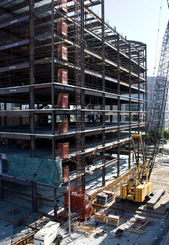 Oct. 2008 - Regency Tower under construction in downtown Riverside (RXSQ)