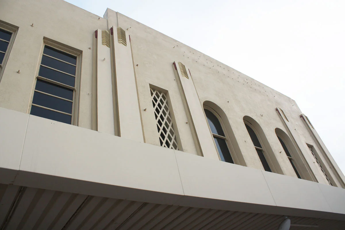 Nov. 2011 - 1930s-era facade for the former Westbrook's at 3750 Main Street (RXSQ)