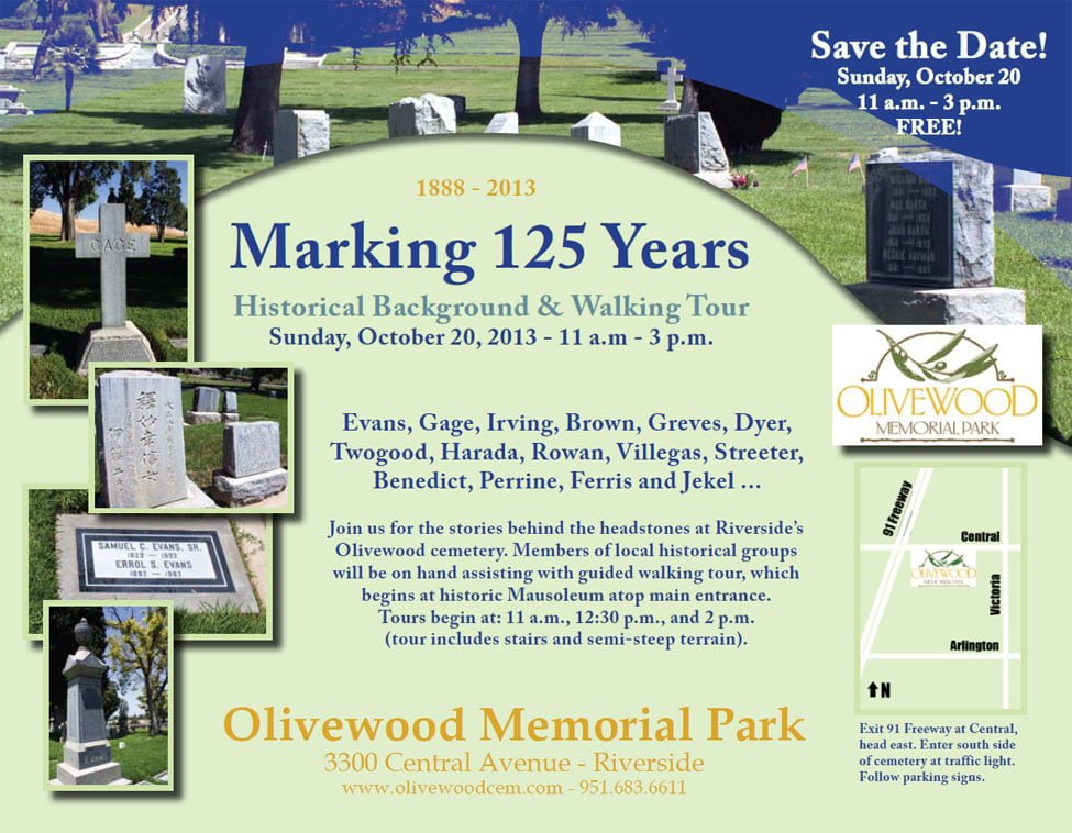 2013 - Olivewood Cemetery - Marking 125 Years (RXSQ)
