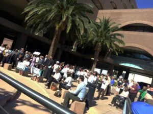 2013 - Auction crowd at Riverside City Hall (RXSQ)