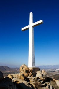 2008 - The 1959 version of the Serra Cross atop Mount Rubidoux in downtown Riverside (RXSQ)