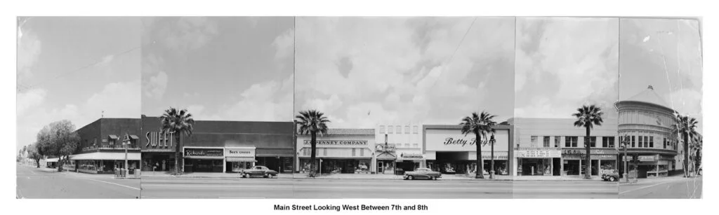 Circa 1963 - 3701 block (West side) of Main Street (City of Riverside)