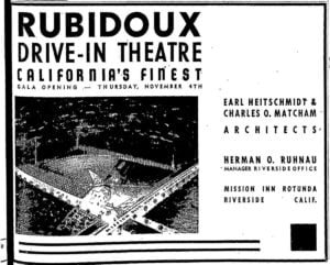 1948 - Rubidoux Drive-In (Riverside Press-Enterprise)