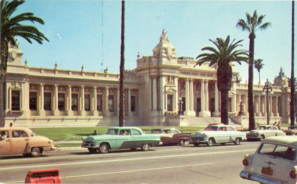 Circa 1950s - Postcard of Riverside County Courthouse