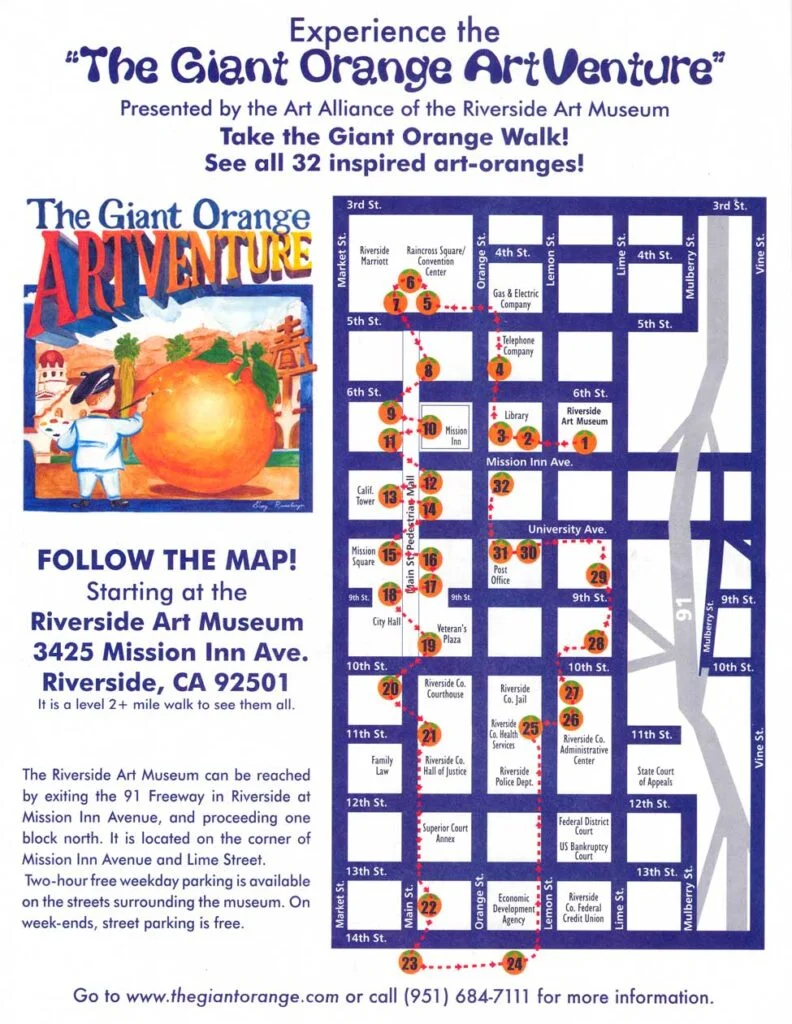 2006 - Map of giant oranges