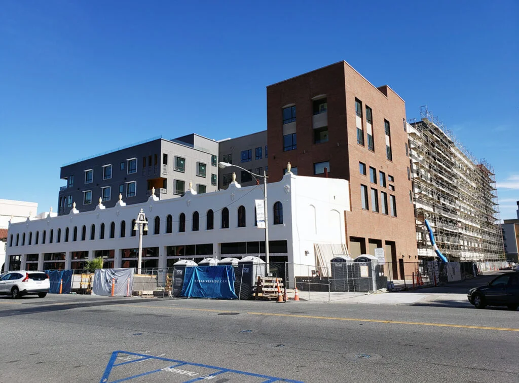 2023 - View of the Mission Inn Avenue elevation of The Mark under construction (RXSQ)