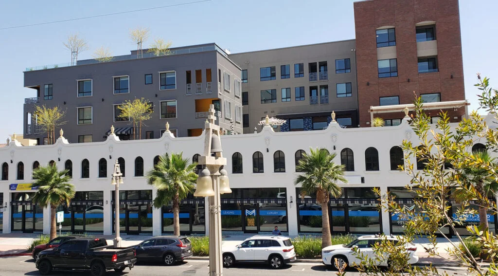 2024 - View of The Mark with the Stalder facade along its Mission Inn Avenue elevation (RXSQ)