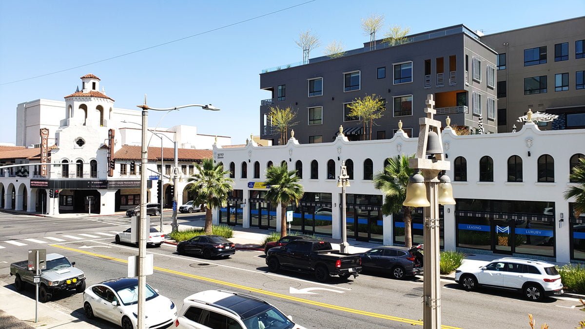 Mixed-use back as part of the mix in downtown Riverside ...