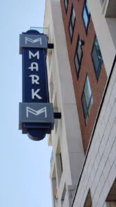 2024 - Blade signage above Market Street for The Mark (RXSQ)