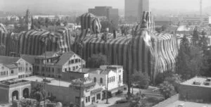1985 – Mission Inn under fumigation tents prior to major restoration (Historic Hotels of America)
