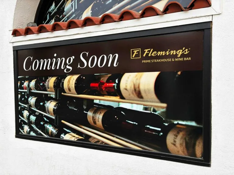 2026 - Fleming's "Coming Soon" in downtown Riverside (RXSQ)